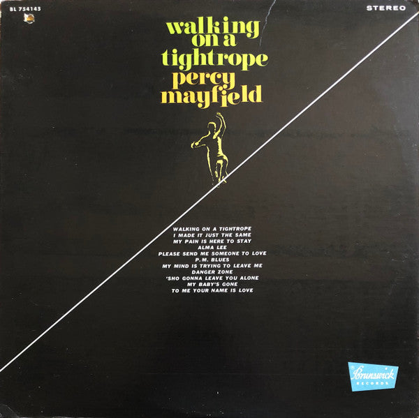 Percy Mayfield : Walking On A Tightrope (LP, Album, Pin)