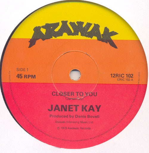 Janet Kay : Closer To You (12")