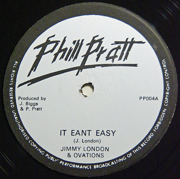 Jimmy London & The Ovation : It Ain't Easy (12")