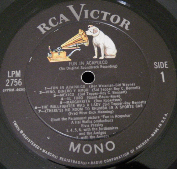 Elvis* : Fun In Acapulco (LP, Album, Mono, Roc)