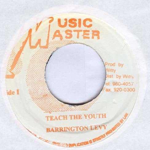 Barrington Levy : Teach The Youth (7", RP)
