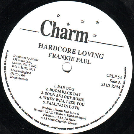 Frankie Paul : Hardcore Loving (LP)