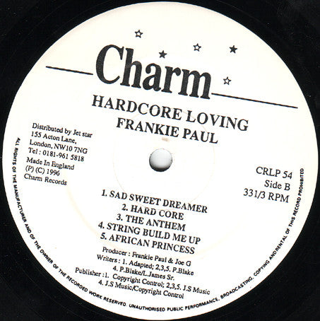 Frankie Paul : Hardcore Loving (LP)