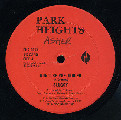 Sluggy Ranks / Scorpion (5) : Don't Be Prejudiced / Love Oonuh Bad (12")