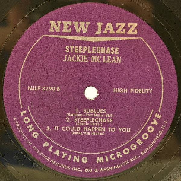 Jackie McLean : Steeplechase (LP, Album, Mono, RE)