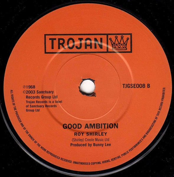 The Inspirations / Roy Shirley : Tighten Up / Good Ambition (7", Single, RE)