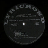 Various : Folk Music Of Iran - Luristan And Fars Provinces (LP, Album)