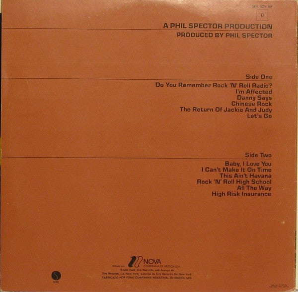 Ramones : End Of The Century (LP, Album)