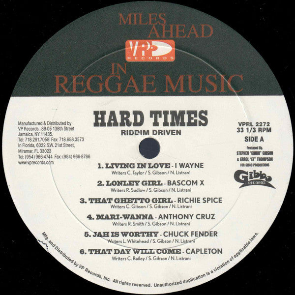 Various : Hard Times (LP, Comp)