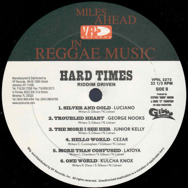 Various : Hard Times (LP, Comp)