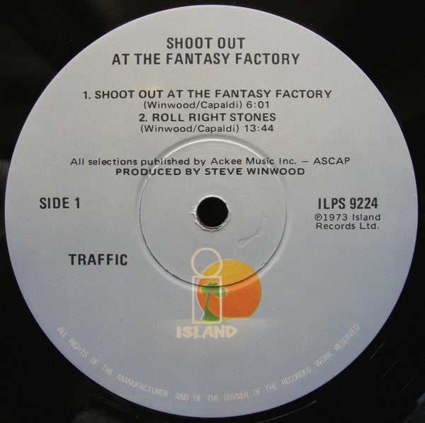 Traffic : Shoot Out At The Fantasy Factory (LP, Album, RE, Nig)