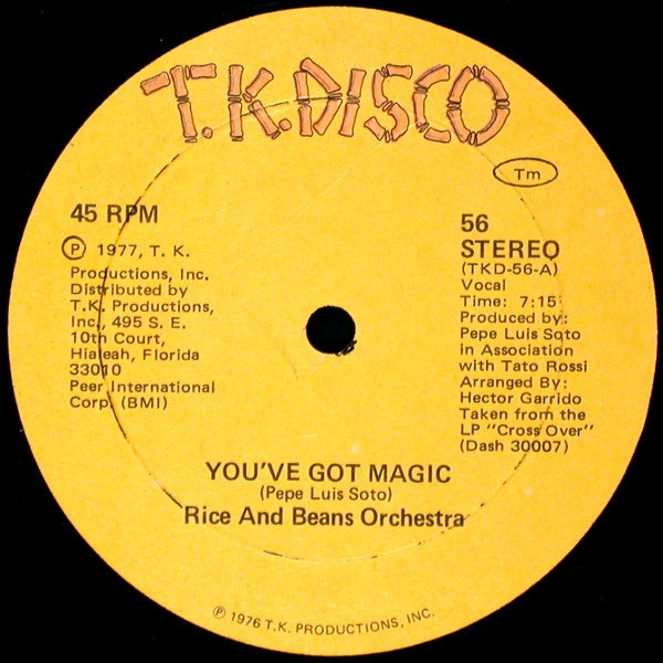Rice And Beans Orchestra : You've Got Magic / Coconut Groove (12")