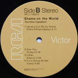 The Main Ingredient : Shame On The World (LP, Album, Ind)