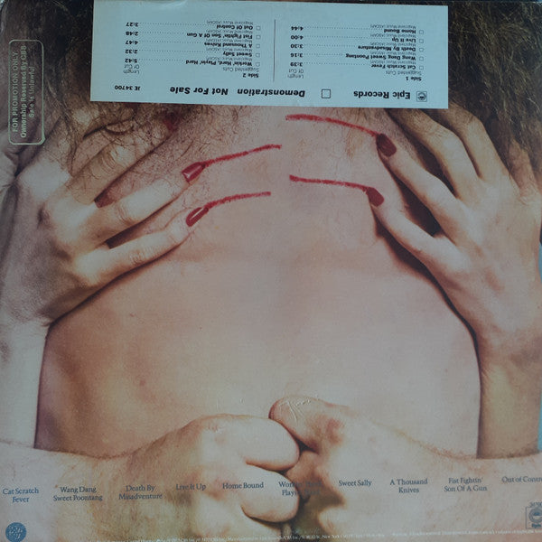 Ted Nugent : Cat Scratch Fever (LP, Album, Promo, Gat)