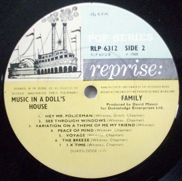 Family (6) : Music In A Doll's House (LP, Album, Mono)
