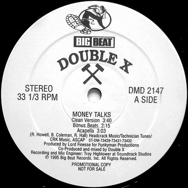 Double XX Posse : Money Talks (12", Promo)