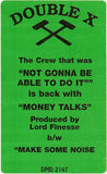 Double XX Posse : Money Talks (12", Promo)