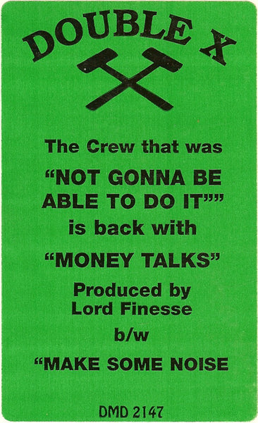Double XX Posse : Money Talks (12", Promo)