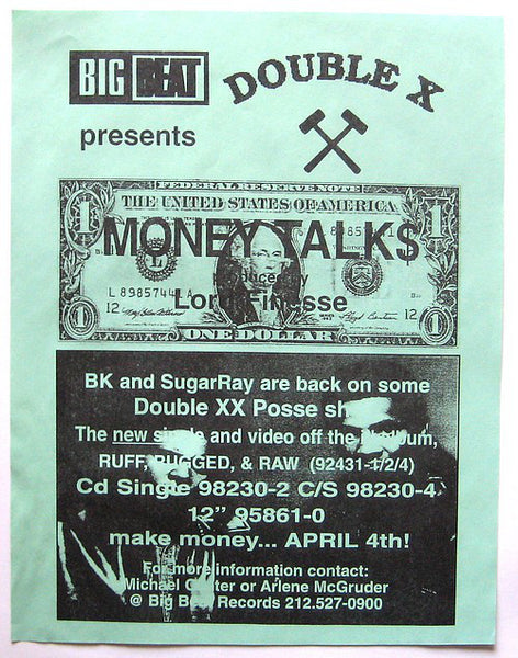 Double XX Posse : Money Talks (12", Promo)