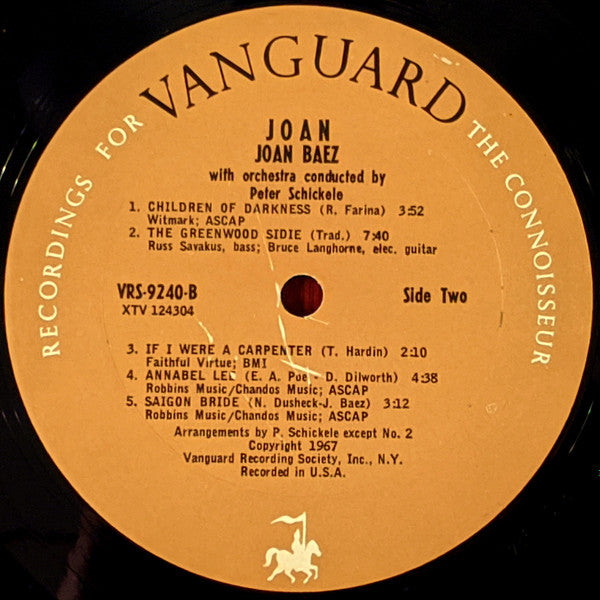 Joan Baez : Joan (LP, Album, Mono, Ter)