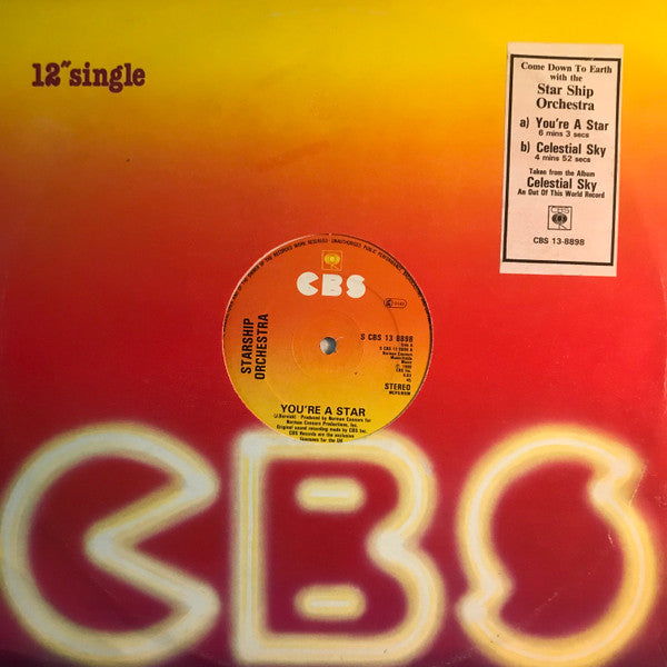 The Starship Orchestra : You're A Star / Celestial Sky (12")