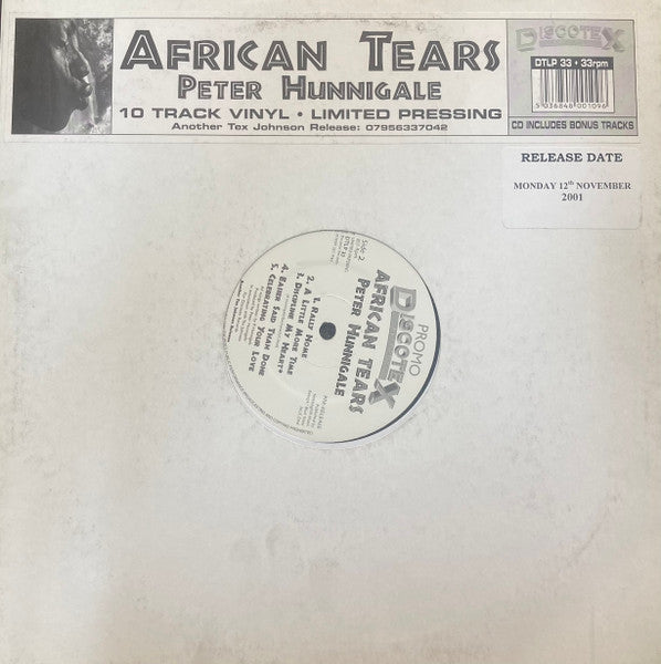 Peter Hunnigale : African Tears (LP, Album, Promo)