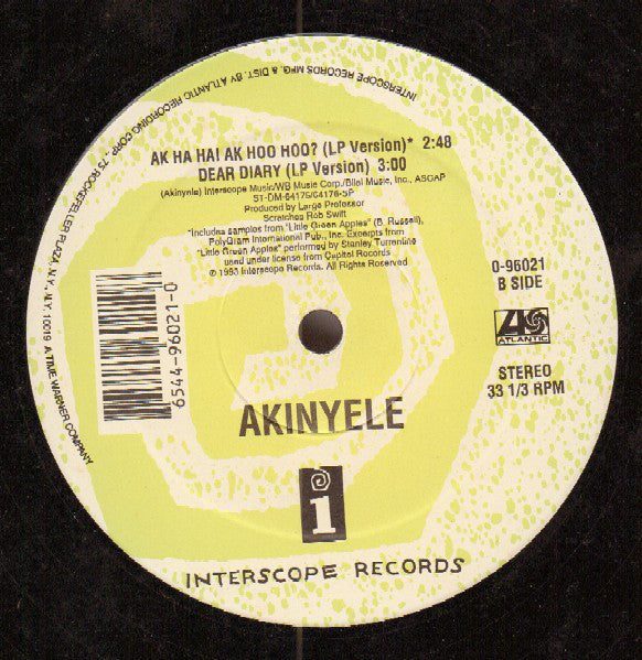 Akinyele : Ak Ha Ha! Ak Hoo Hoo? (12")