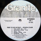 Edwin Starr : Free To Be Myself (LP, Album, Mon)
