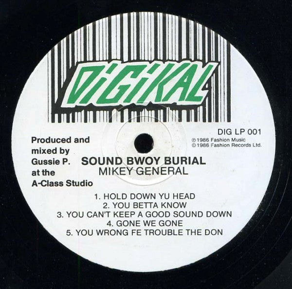 Mikey General & Andrew Paul : Sound Bwoy Burial (LP)