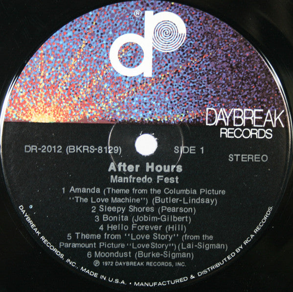 Manfredo Fest : After Hours (LP, Album)