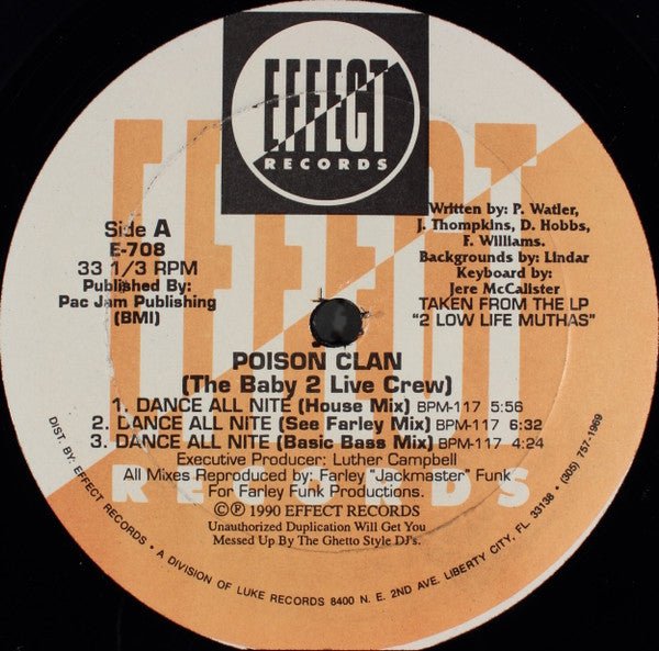 Poison Clan : Dance All Nite (12")