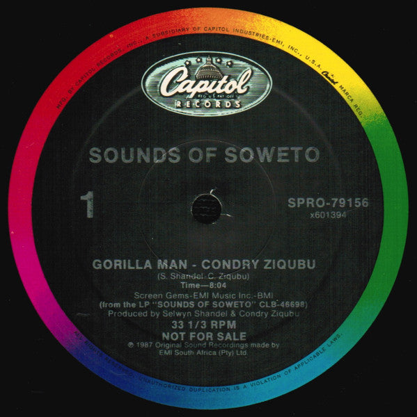 Condry Ziqubu / Lumumba (3) : Sounds Of Soweto (12", Promo)