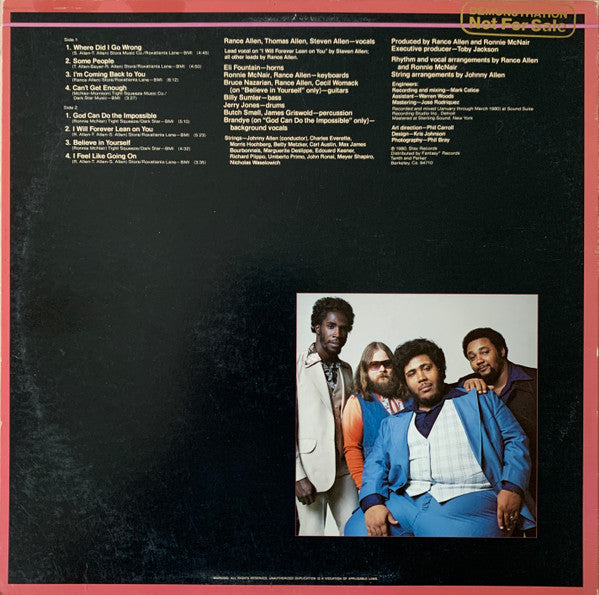 The Rance Allen Group : I Feel Like Going On (LP, Album, Promo)