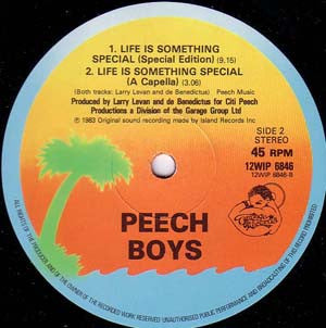 Peech Boys : Life Is Something Special (12")