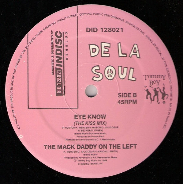 De La Soul : Eye Know (12")