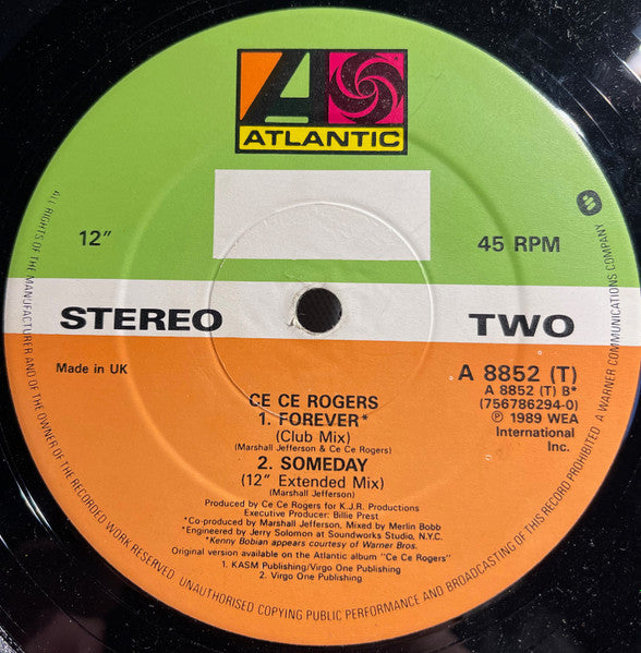 CeCe Rogers* : Forever / Someday (12")
