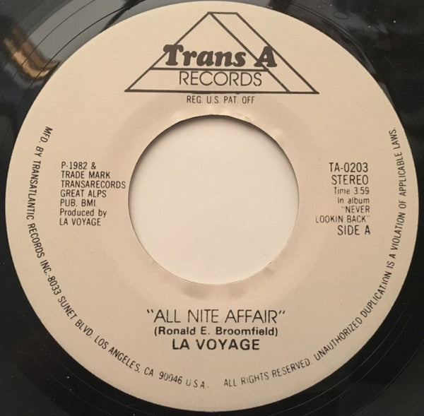 La Voyage : All Nite Affair (7")