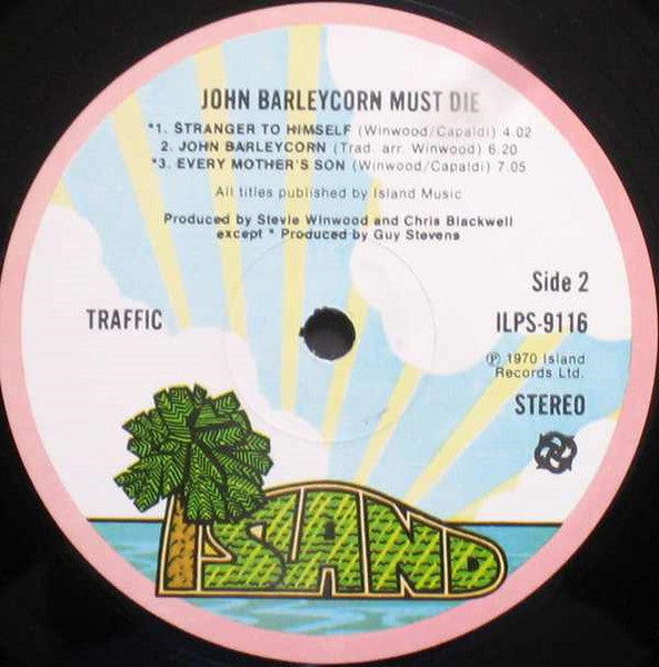 Traffic : John Barleycorn Must Die (LP, Album, RE, Gat)