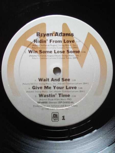 Bryan Adams : Bryan Adams (LP, Album, San)