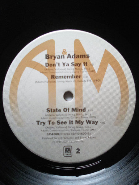 Bryan Adams : Bryan Adams (LP, Album, San)