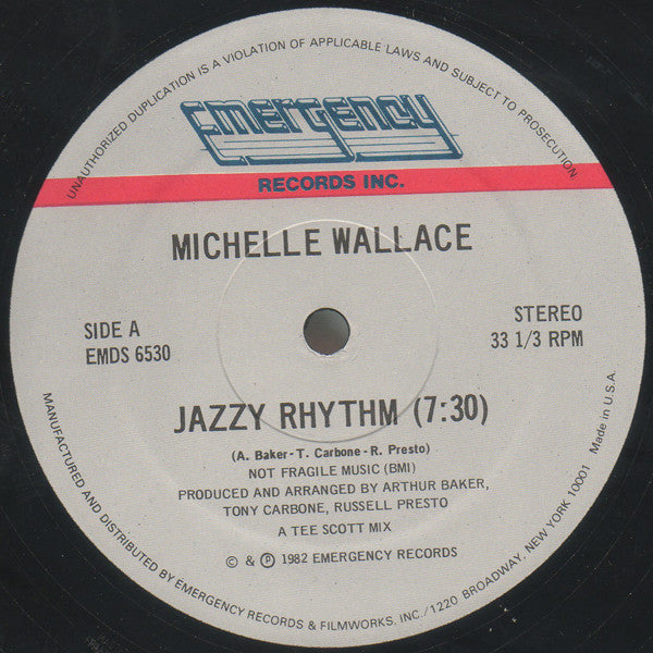 Michelle Wallace : Jazzy Rhythm (12")
