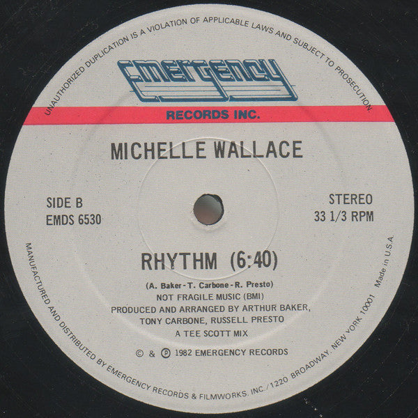 Michelle Wallace : Jazzy Rhythm (12")