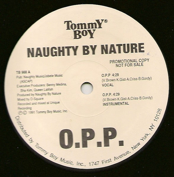 Naughty By Nature : O.P.P. / Wickedest Man Alive (12", Single, Promo)