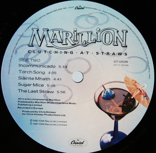 Marillion : Clutching At Straws (LP, Album, Spe)