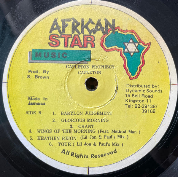 Capleton : Prophecy (LP, Album)
