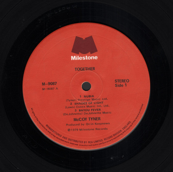 McCoy Tyner : Together (LP, Album, Gat)