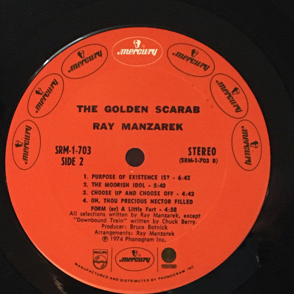 Ray Manzarek : The Golden Scarab (A Rhythm Myth) (LP, Album, Pit)