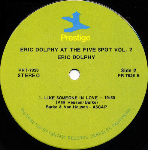 Eric Dolphy : At The Five Spot Volume 2 (LP, Album, RE)