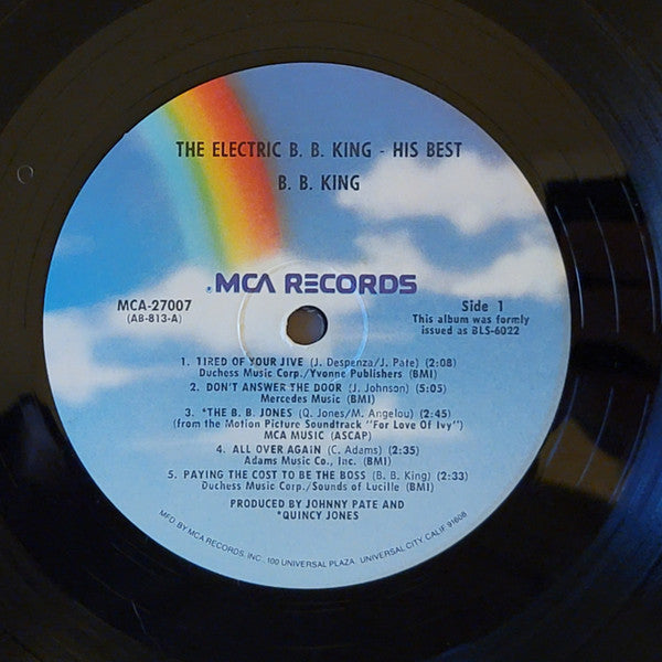 B.B. King : His Best - The Electric B.B. King (LP, Comp, RE, Pin)