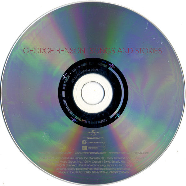 George Benson : Songs And Stories (CD, Album)